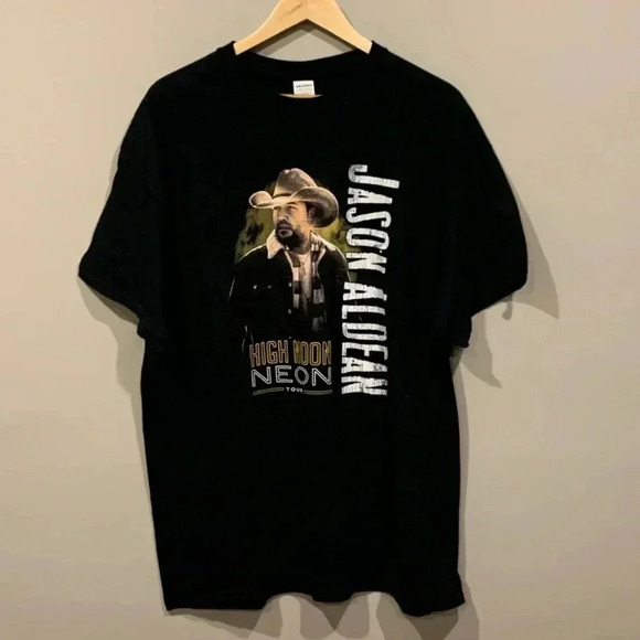 Jason Aldean  High Noon Neon Tour Concert T-Shirt - Picture 1 of 4